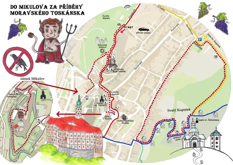 Mapa výletu