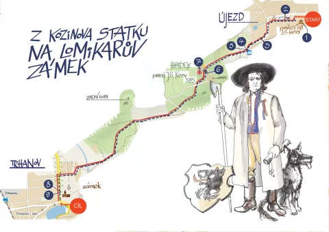 Mapa výletu