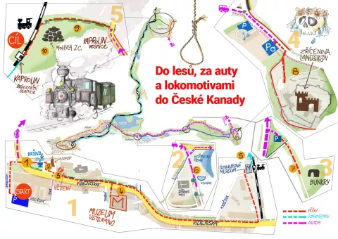 Mapa výletu
