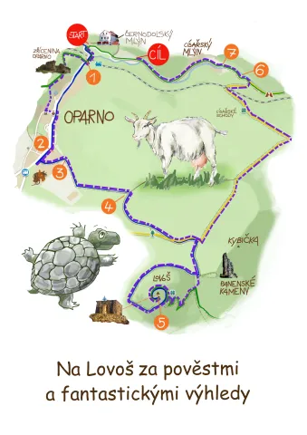 Mapa výletu