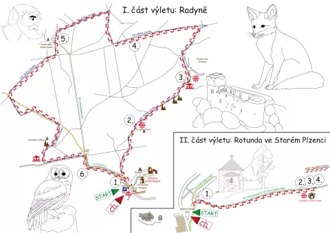 Mapa výletu