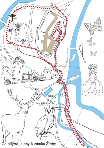 Mapa výletu