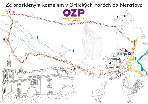 Mapa výletu