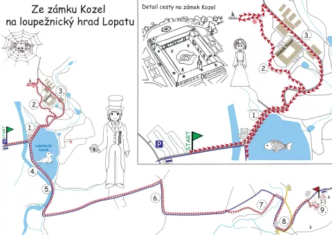 Mapa výletu