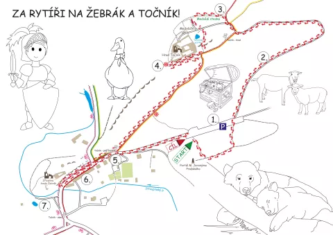 Mapa výletu