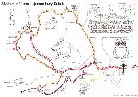 Mapa výletu