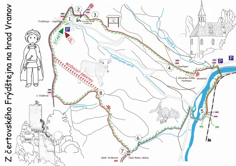 Mapa výletu