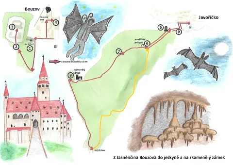 Mapa výletu