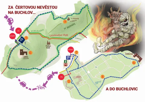 Mapa výletu