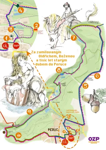 Mapa výletu
