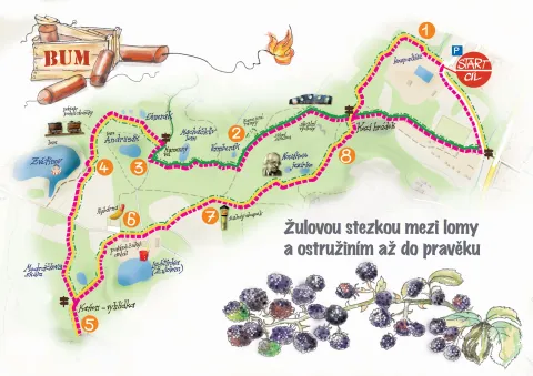 Mapa výletu