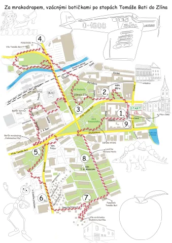 Mapa výletu