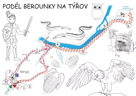 Mapa výletu