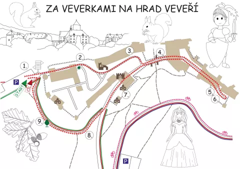 Mapa výletu