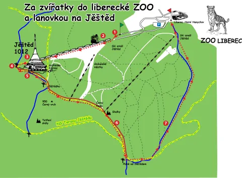 Mapa výletu