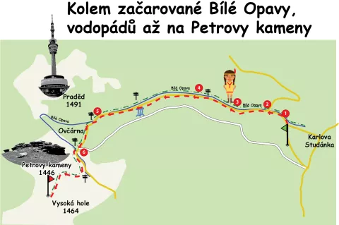 Mapa výletu