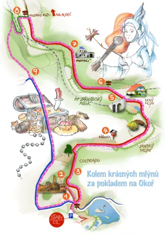 Mapa výletu